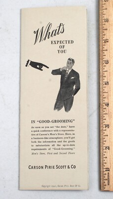 1941 Carson Pirie Scott What's Expected of You Groom and Best Man Brochure