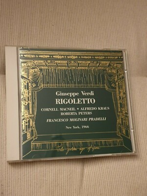 GRÜN Rigoletto MacNeil Kraus Peters MOLINARI PRADELLI 2CD GAO