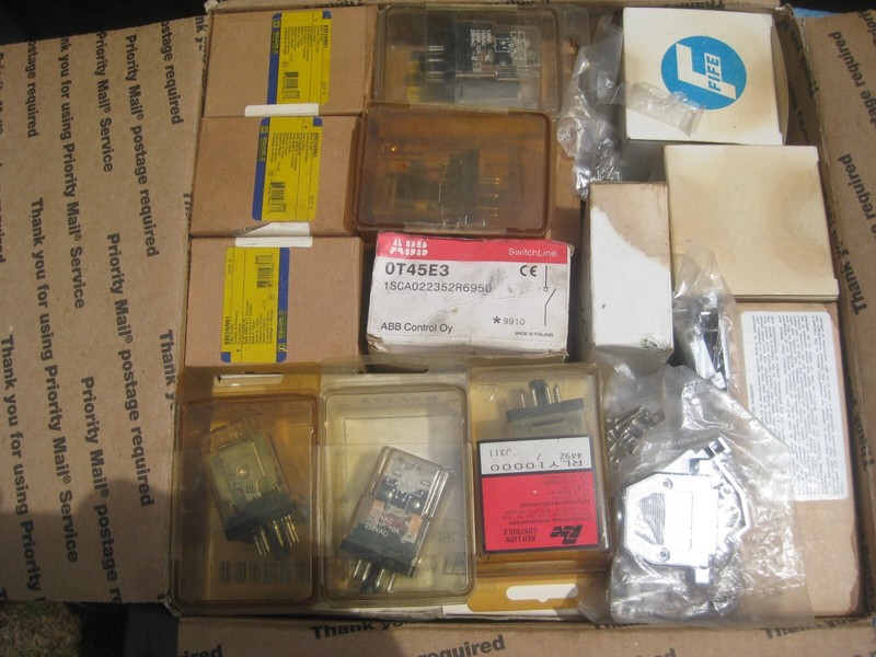 new box of ABB control switch, andred lion control, drive contr. timing relay a
