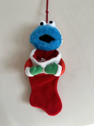 Sesame Street Christmas Stocking Cookie Monster Plush 16" Stuffed Toy Decor - Picture 1 of 14