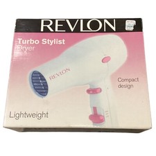 Revlon 1600 Watt Turbo Stylist Hair Dryer Model RV435 NIP Cold Shot 2 Settings