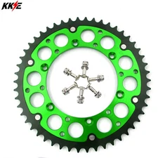 Rear 48T Hybrid Chain Sprocket fit KAWASAKI KX 250F 450F KX125 KX250 2008 Green