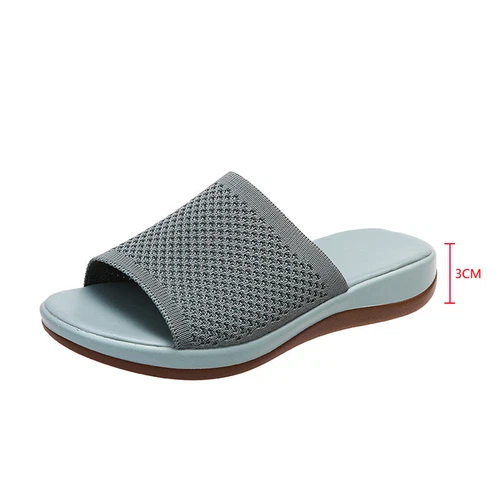 Womens Flats Ladies Slip On Fashion Slides Mules Sliders Summer Beach Sandals Sz - Picture 15 of 36