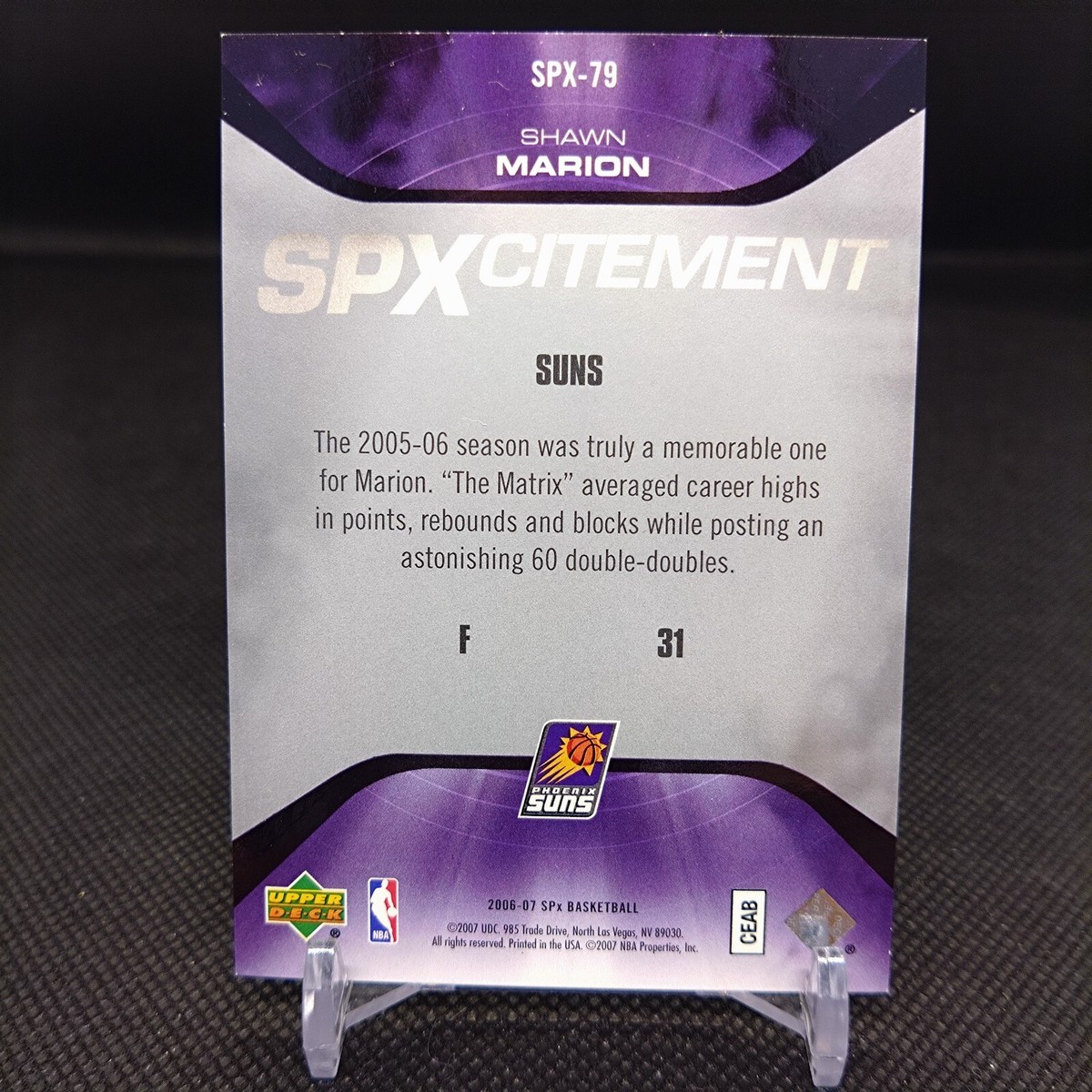 SHAWN MARION No.31 NBA Basketball card From Japan Sports Card | eBay
