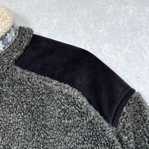 Vintage Alf by Kuhl 90s Jacket Men XL Brown Sherpa Deep Pile Sweater Made In USA - Picture 3 of 14