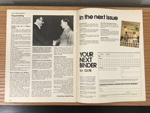 Vtg 1977 Understanding Human Behaviour Magazine Relationships Sexuality Part 28 - Picture 7 of 7