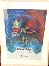 NEW Vintage 1992 ST PAUL WINTER CARNIVAL POSTER 22 x 28 Signed Limited Edition