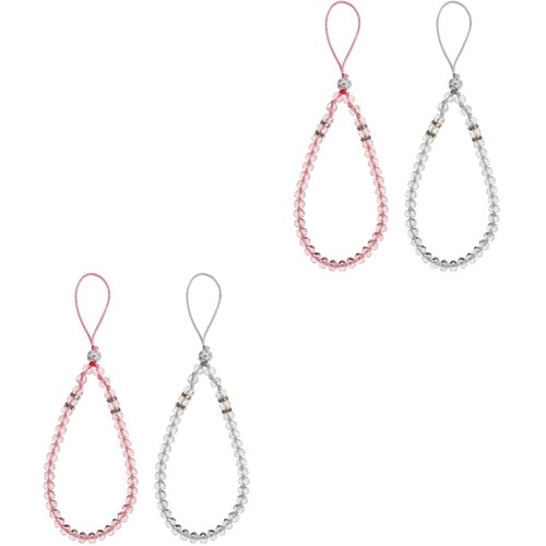 2 Pack Handy Lanyard Schlüsselband Aus Telefonperlen Telefonzubehör - Zdjęcie 8 z 12