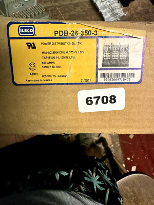 ILSCO PDB-26-350-3 Power Distribution Block