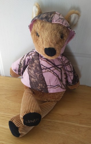 SCENTSY BUDDY ~ 16 Zoll Stoff Plüsch HIRSCH in PINK MOSSY OAK CAMO HOODY mit Duft - Bild 1 von 11