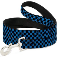 Dog Leash Checker Weathered Black/Turquoise (Us Import)