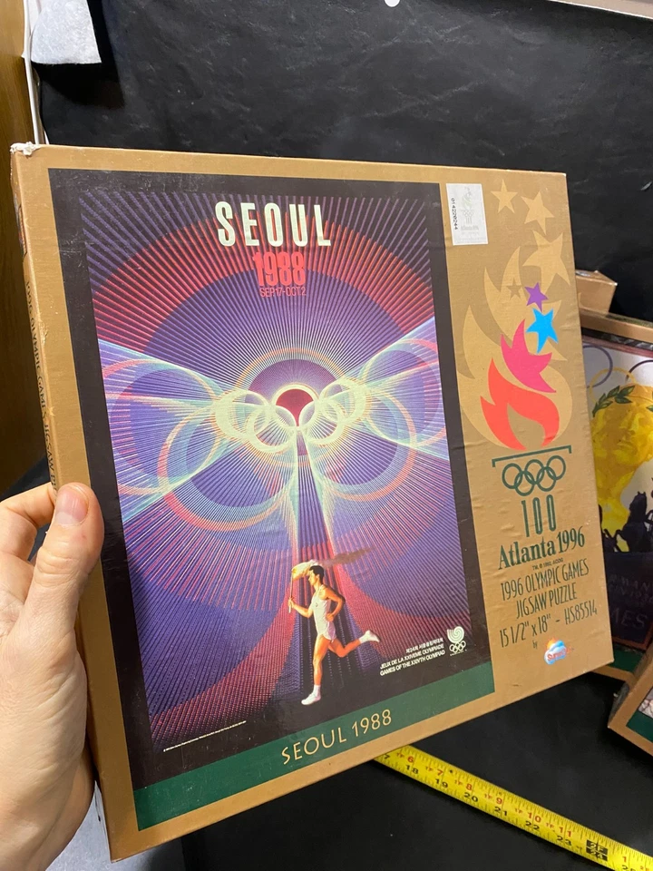 Lote 4 rompecabezas olímpicos Seúl 1988 Atenas 1896 Berlín 1936 Estocolmo 1912 Foto 2 de 4