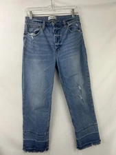 Abercrombie & Fitch 29/8s Women Curve Love Ultra High Rise Ankle Straight Jeans