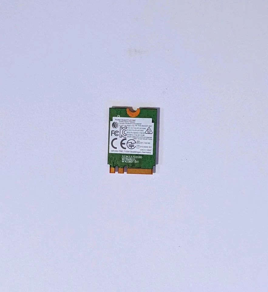 SCHEDA RETE REALTEK RTL8723BE 843337-001 WIFI M.2 BT 5.0 802.11ac AC 9560 NGW - Immagine 2 di 2