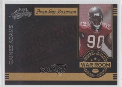 2007 Playoff Absolute Memorabilia War Room 49/100 Gaines Adams Rookie RC y0i