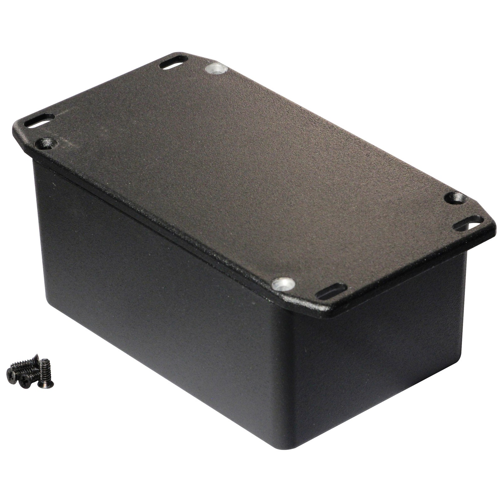 Hammond Diecast Enclosure Flanged Lid Black (120.5 x 79.5 x 59mm)