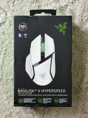 New Razer Basilisk V3 X Hyperspeed White Edition Gaming Mouse RZ01-0487