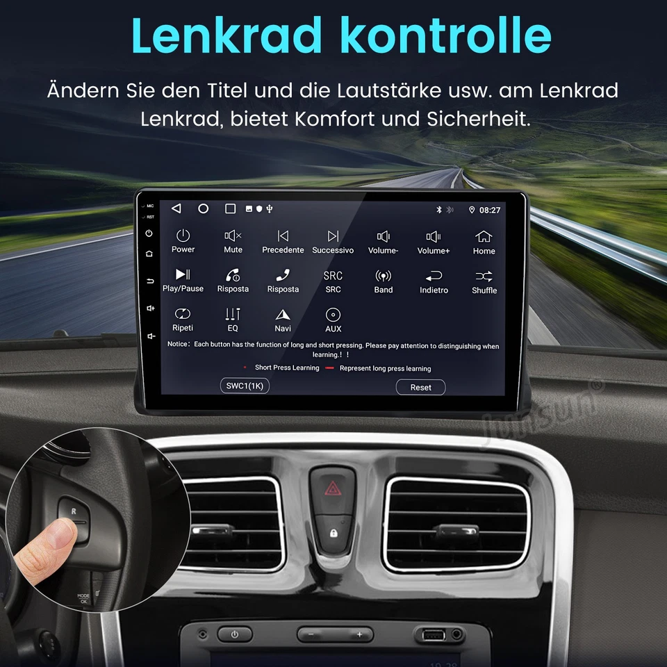 Android 14 für Renault Kangoo II 2008-2021 Autoradio GPS 2G+64G SWC CarPlay DAB+ - Bild 4 von 4