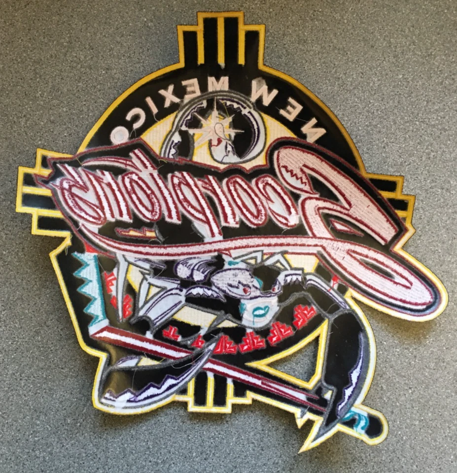 1996-2000 Nuevo México Escorpiones WPHL CHL Hockey Menores De Colección 12.75" Parche Equipo Foto 4 de 4