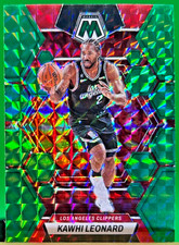 2022-23 Panini Mosaic Kawhi Leonard Green Prizm Parallel #118 Clippers