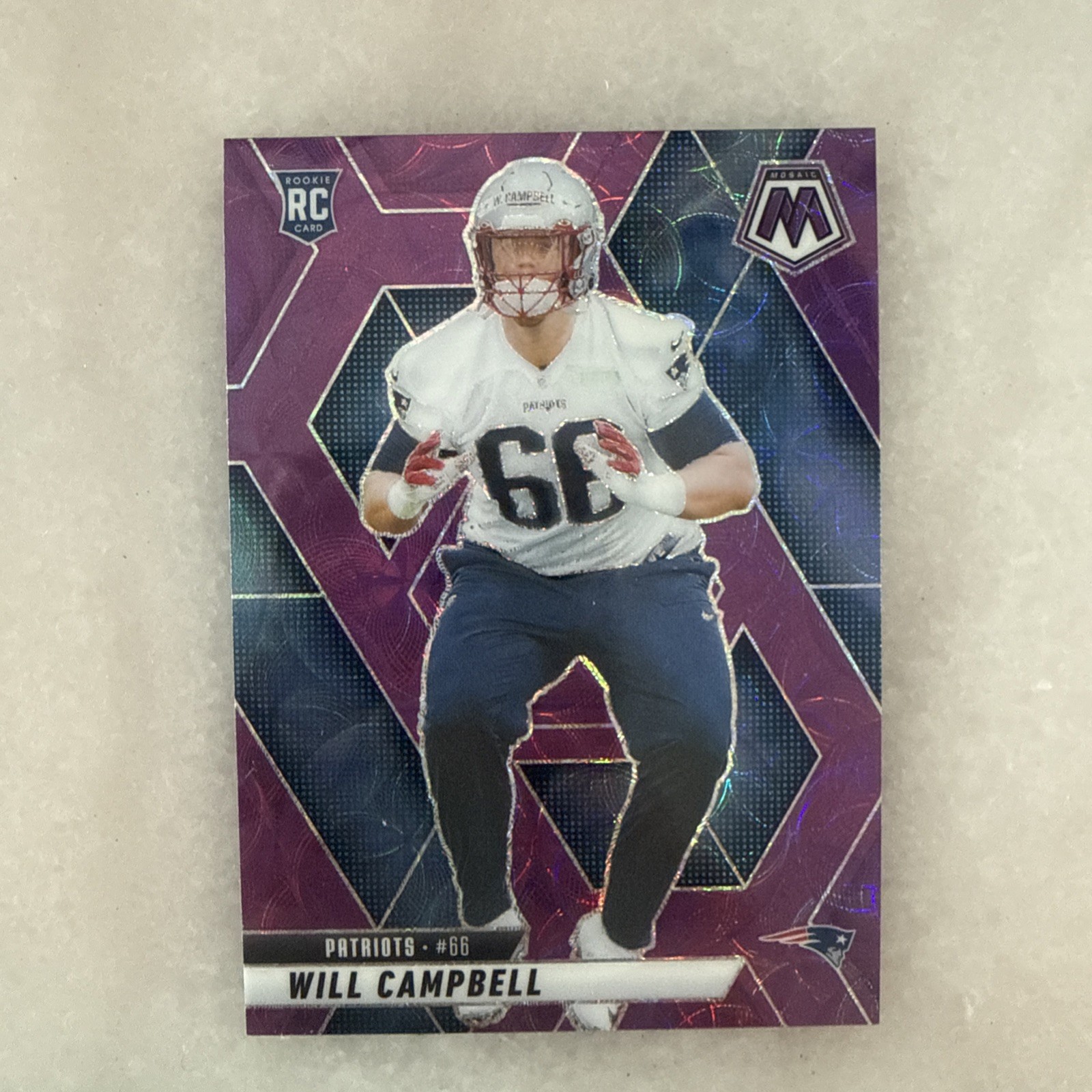 2025 Panini Mosaic #378 Will Campbell Scope Purple