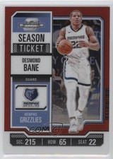 2023-24 Panini Contenders Optic Season Ticket Red Prizm Desmond Bane #93 0u3s