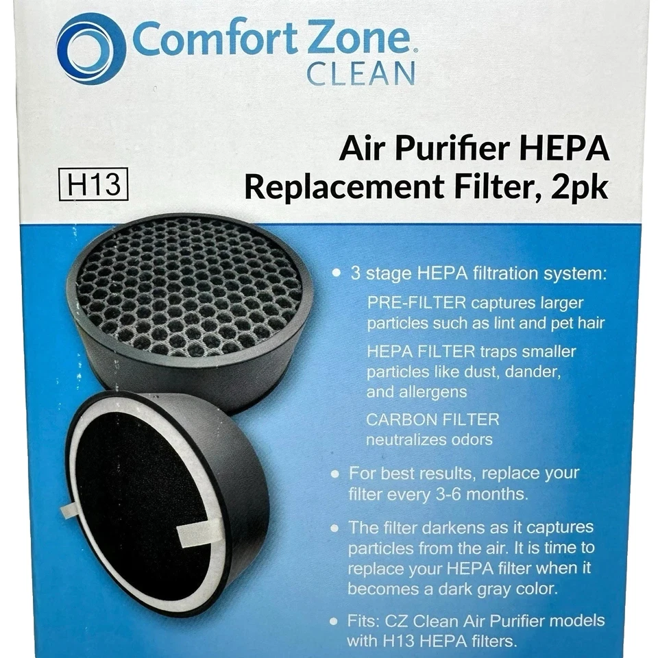 HEPA 替换过滤器 适用于 CZAPH132、Holmes HAP600B-TU 和 Levoit LV-H132 8pk — 第 4/4 张图片