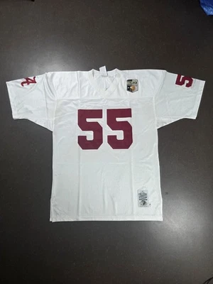 Maillot vintage College Throwback Blanc Rouge Polyester USA Homme 90s - Photo 1/4