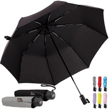 Gorilla Grip Compact Travel Umbrella 2 Pack Auto Open