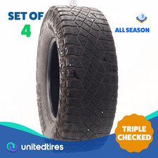 Set Of 4 Used Lt 30570r18 Goodyear Wrangler Territory Mt 126123r - 6.5-832 Set Of 4 Used Lt 30570r18 Goodyear Wrangler Territory Mt 126123r - 6.5-832