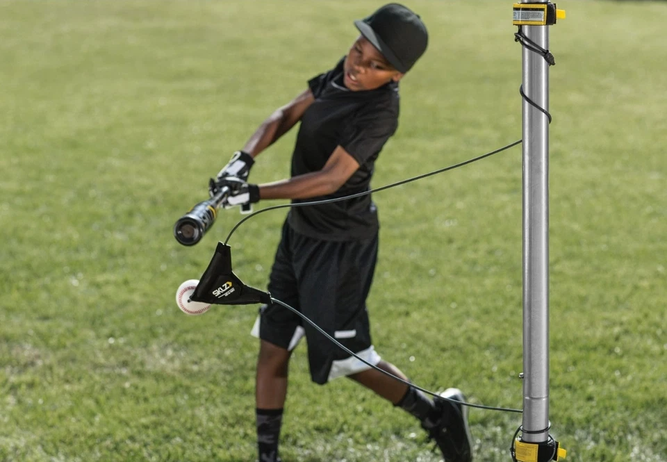 SKLZ Hit-A-Way Entrenador de Bateo Lanzamientos de Béisbol Perseguir una Pelota Golpear y Volver Solo Foto 4 de 4