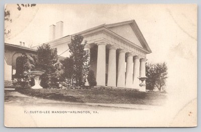 Custis-Lee Mansion Arlington VA Postcard Foster & Reynolds Early 1900s