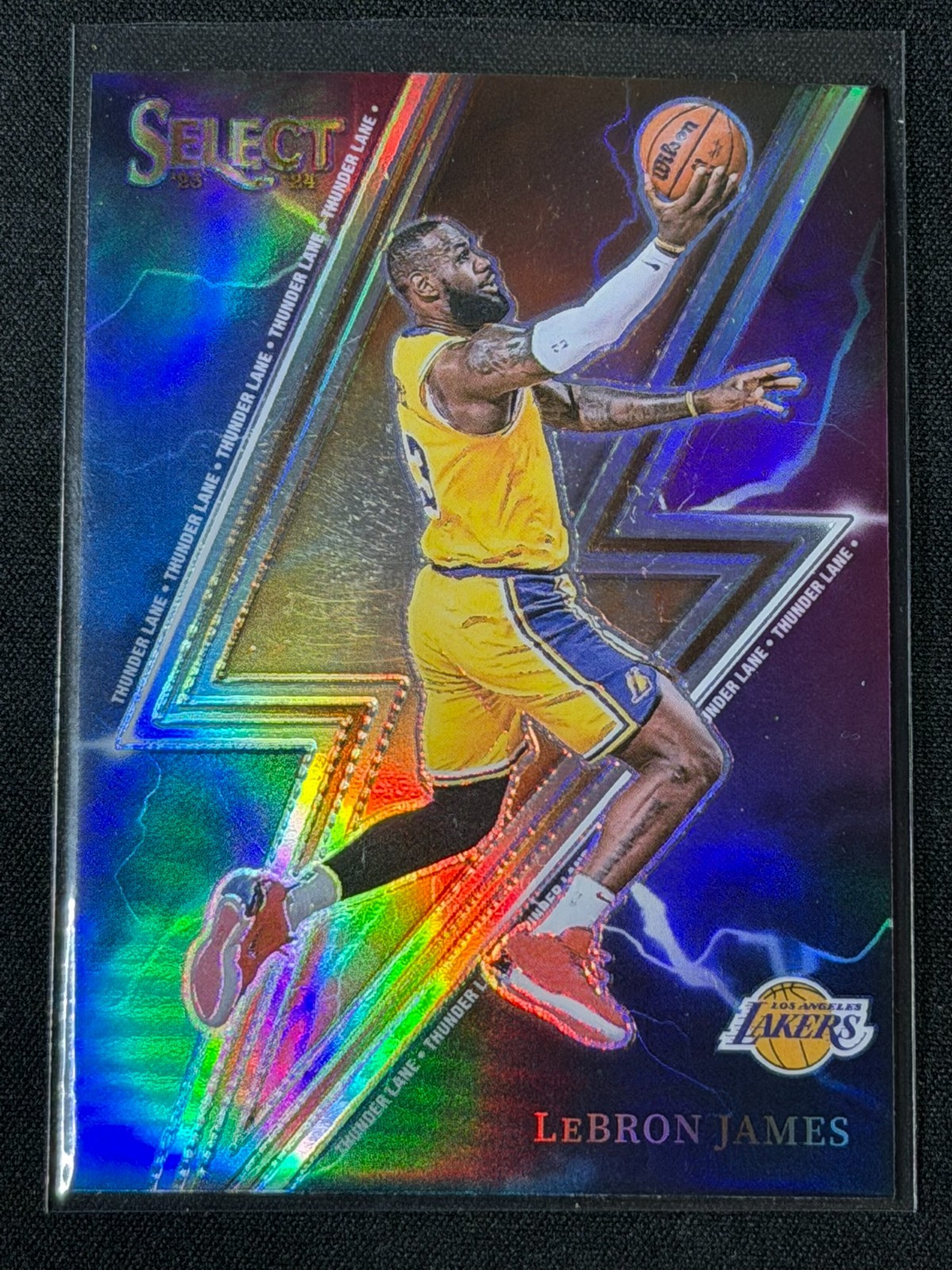 2023 Panini Select Thunder Lane Silver Prizm Lebron James #8 Lakers INSERT SP