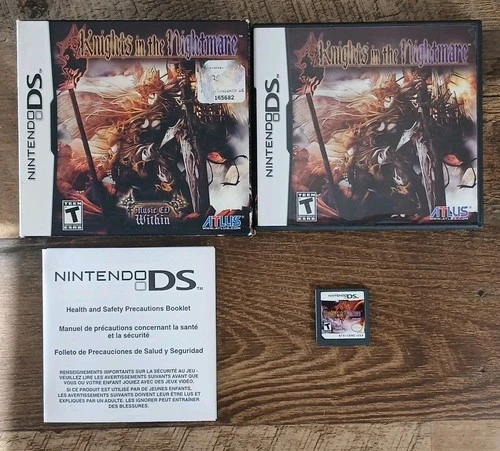 Knights in the Nightmare (Nintendo DS, 2009) No Manual No Music CD - Tested