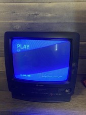 Sharp Retro Gaming 13in TV/VHS Combo 13VT-H60    Broken VHS doesn  t Work    