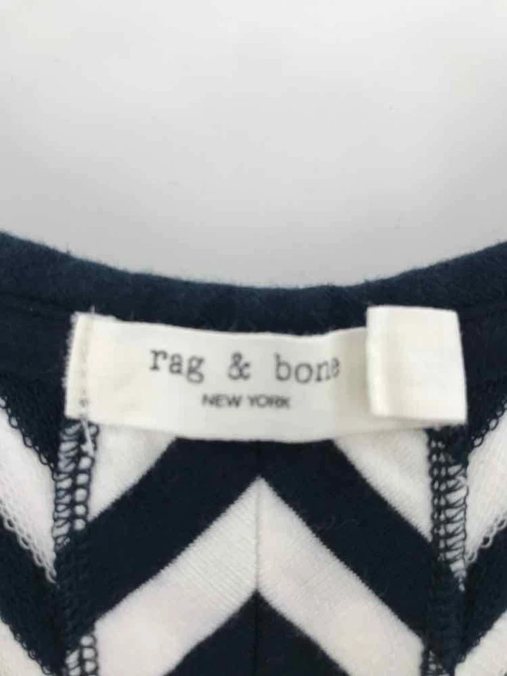 Pre-Owned Rag & Bone Navy Size Large Stripe Tank Top - Image 3 of 3