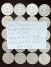 BEN FRANKLIN HALF DOLLARS~90% SILVER~1963-D~LOT of 20~VERY FINE~CIRCULATED~READ! — photo 9