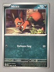 Nickit 089/132 Mega Evolution Common Pokemon TCG
