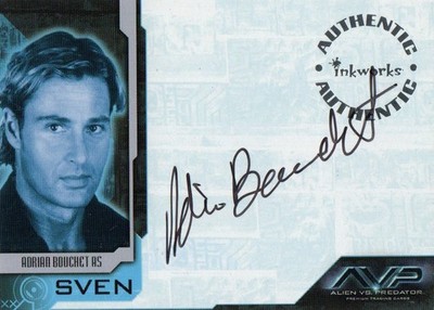 Alien vs Predator AVP: A7 Adrian Bouchet als Sven Autogrammkarte