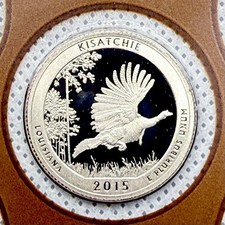 2015 S America the Beautiful Proof Quarter ~ Kisatchie ~ Louisiana