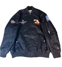 VTG 90  s Chase Auth XL Nylon Dale Earnhardt Sr The Man Bomber Jacket NASCAR Zip