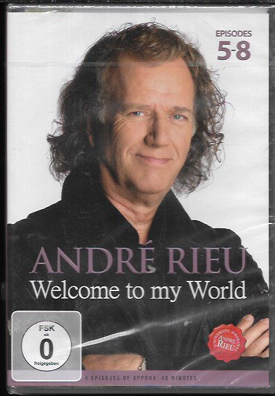 ANDRE RIEU WELCOME TO MY WORLD EPISODES 5-8 GENUINE R0 DVD NEW/SEALED