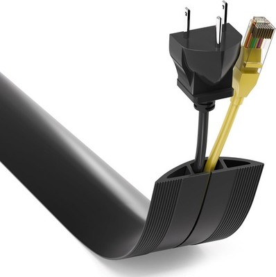 Floor Cord Cover 4ft, Cord Hider Floor Hide Extension Cords, Cable Management...