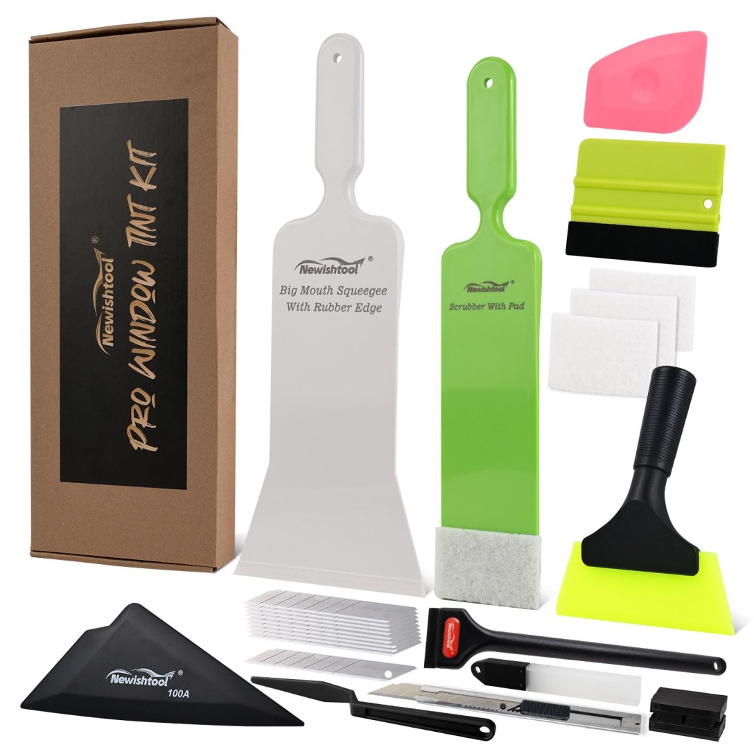 Window Vinyl Kit NEWISHTOOL Window Tint Tools Vinyl Wrap Tool Kit for Car Tinting PPF ...