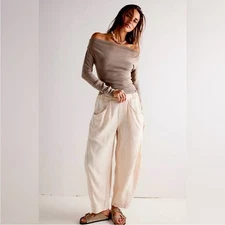 Free People High Road Pull-On Barrel Pants