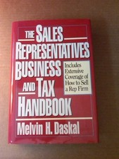 THE SALES REPRESENTATIVES BUSINESS AND TAX HANDBOOK By Melvin H. Daskal *VG+*