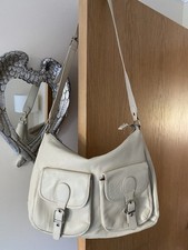 Ollie & Nic Creme Leather Bag