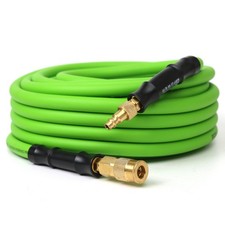 3/8 Inch x 50 Ft Hybrid Air Hose with 1/4 Bra...