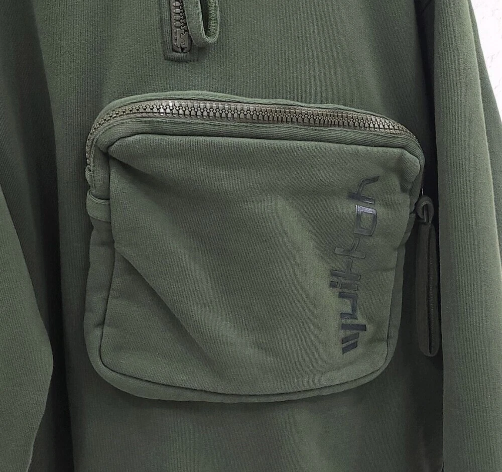 LOUIS VUITTON（LV） T shirt Louis Vuitton con cappuccio mezza zip tasca 3D 129622467