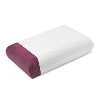 Natural Rose Silicone Pillow for Sleep Support, Memory Foam, Spine Protection